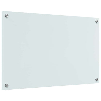 Schienale da cucina 2 pcs Bianco 80 x 50 cm vetro temperato | homemem39