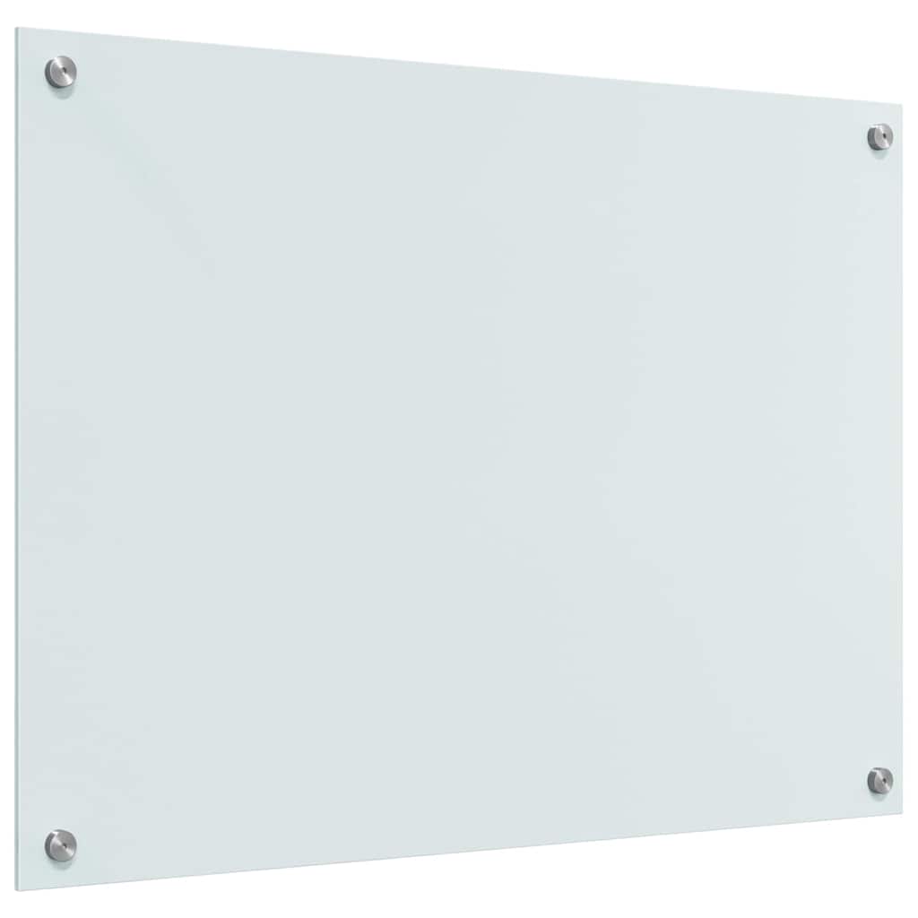 Rivestimento da Cucina 2 pcs Bianco 80 x 60 cm vetro temperato