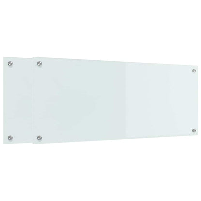 Rivestimento da Cucina Bianco 100 x 40 cm vetro temperato