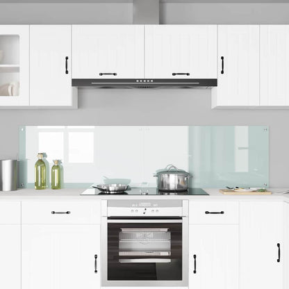 Rivestimento da Cucina 2 pcs Bianco 100 x 50 cm vetro temperato