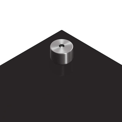 Rivestimento da Cucina 2 pcs Nero 100 x 50 cm vetro temperato