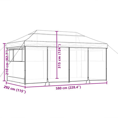 Tendone Pop-up Talpa 580 x 292 x 315 cm Tessuto Oxford