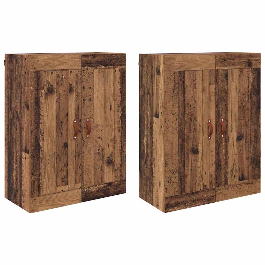 Armadietti a Muro 2 pcs Legno vecchio 69,5 x 34 x 90 cm