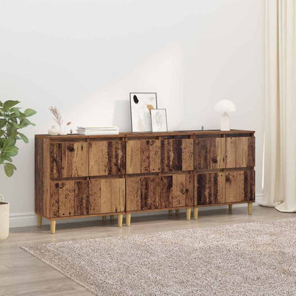 Sideboards 3 pcs Legno vecchio 60 x 35 x 70 cm