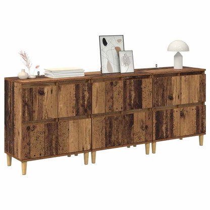 Sideboards 3 pcs Legno vecchio 60 x 35 x 70 cm