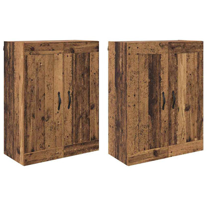 Armadietti a Muro 2 pcs Legno vecchio 69,5 x 34 x 90 cm
