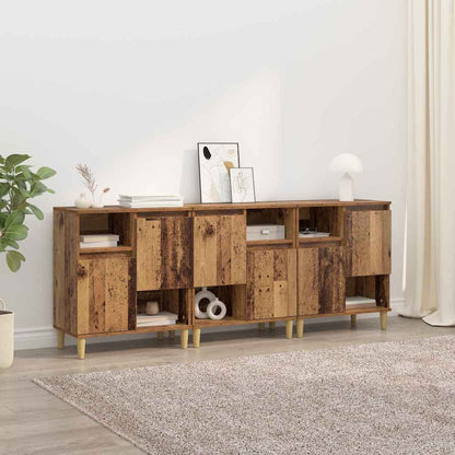 Sideboards 3 pcs Legno vecchio 60 x 35 x 70 cm