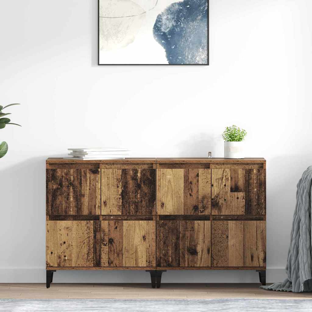 Sideboards 2 pcs Legno vecchio 60 x 35 x 70 cm