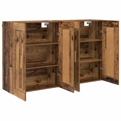 Armadietti a Muro 2 pcs Legno vecchio 69,5 x 34 x 90 cm