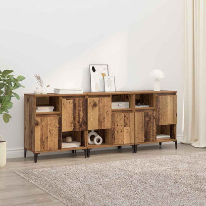 Sideboards 3 pcs Legno vecchio 60 x 35 x 70 cm