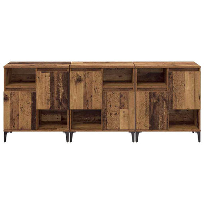 Sideboards 3 pcs Legno vecchio 60 x 35 x 70 cm