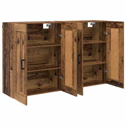 Armadietti a Muro 2 pcs Legno vecchio 69,5 x 34 x 90 cm