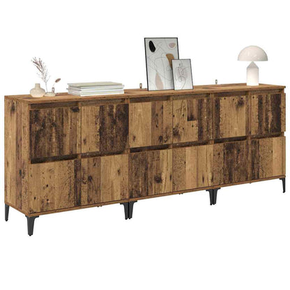 Sideboards 3 pcs Legno vecchio 60 x 35 x 70 cm