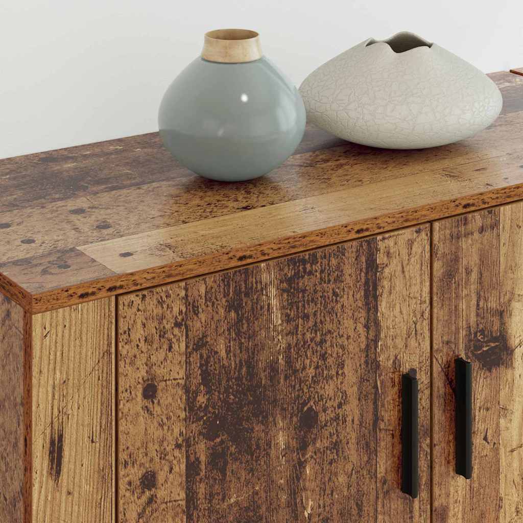 Set Mobile TV da Parete 2 pcs Legno vecchio 80 x 34,5 x 40 cm