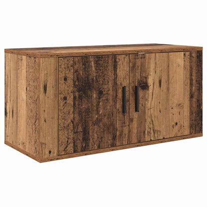 Set Mobile TV da Parete 2 pcs Legno vecchio 80 x 34,5 x 40 cm