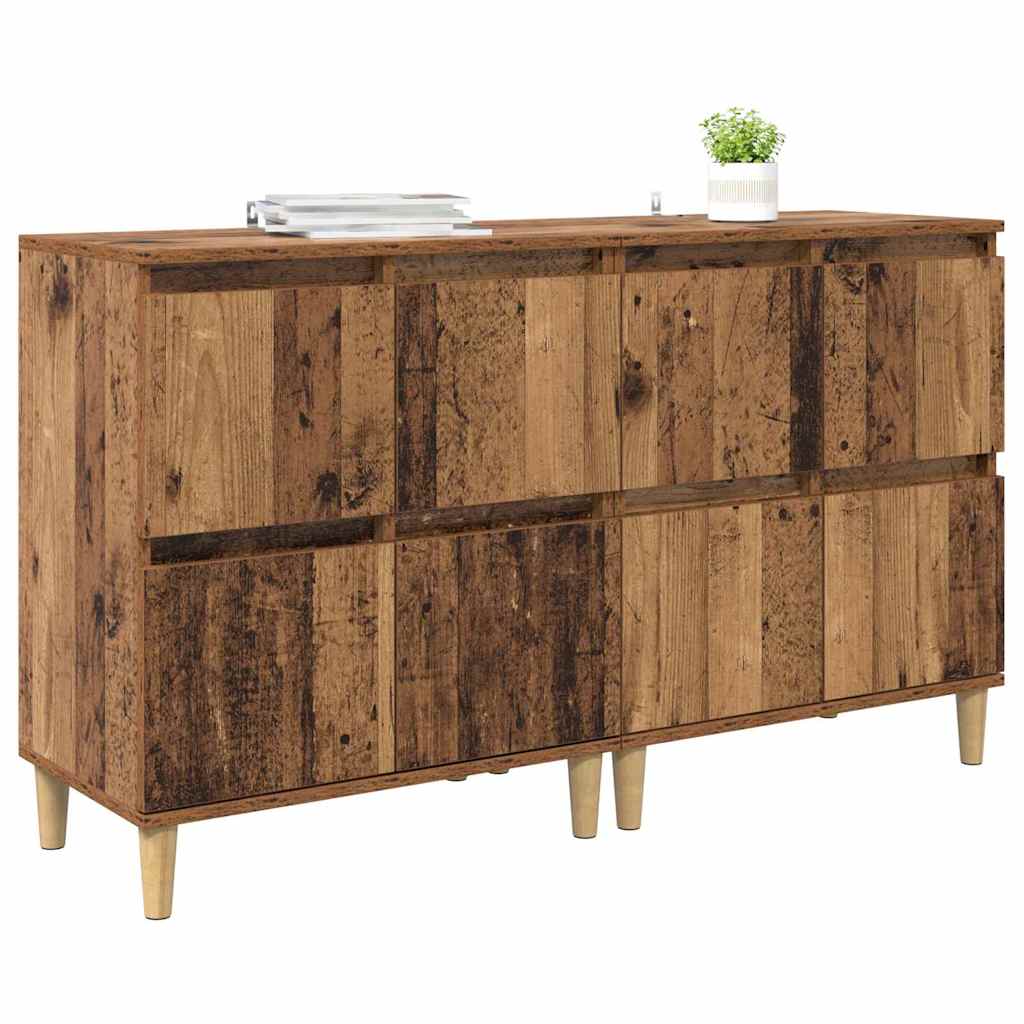 Sideboards 2 pcs Legno vecchio 60 x 35 x 70 cm