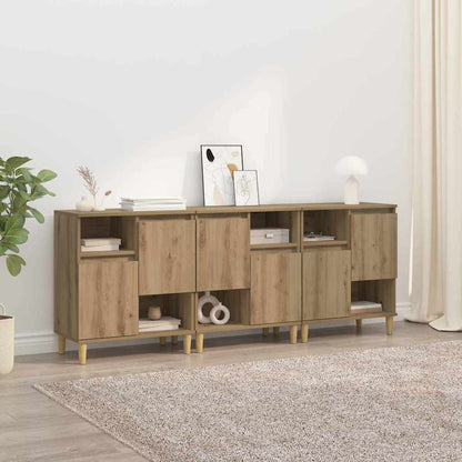 Sideboards 3 pcs Rovere artigianale 60 x 35 x 70 cm