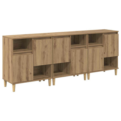 Sideboards 3 pcs Rovere artigianale 60 x 35 x 70 cm