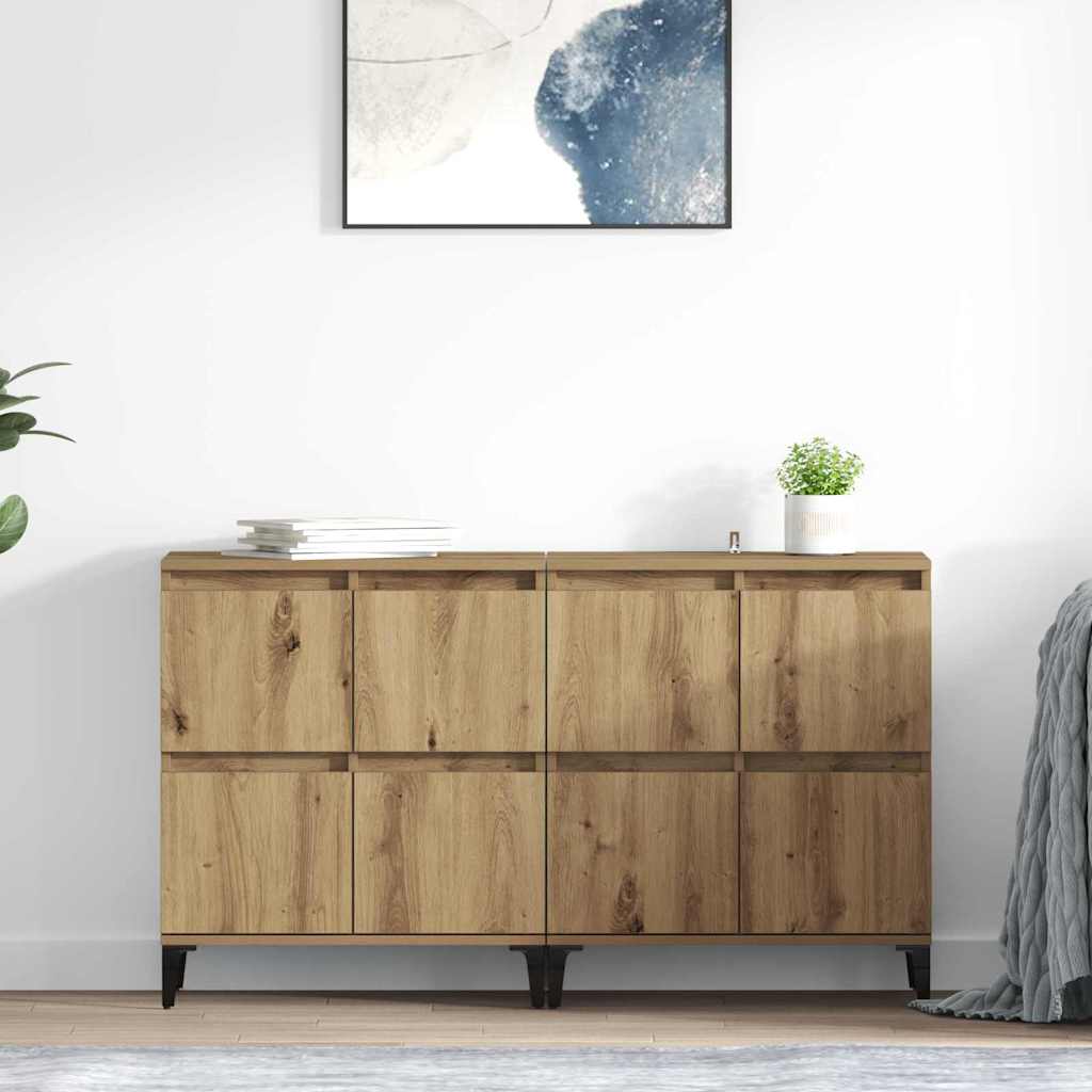 Sideboards 2 pcs Rovere artigianale 60 x 35 x 70 cm