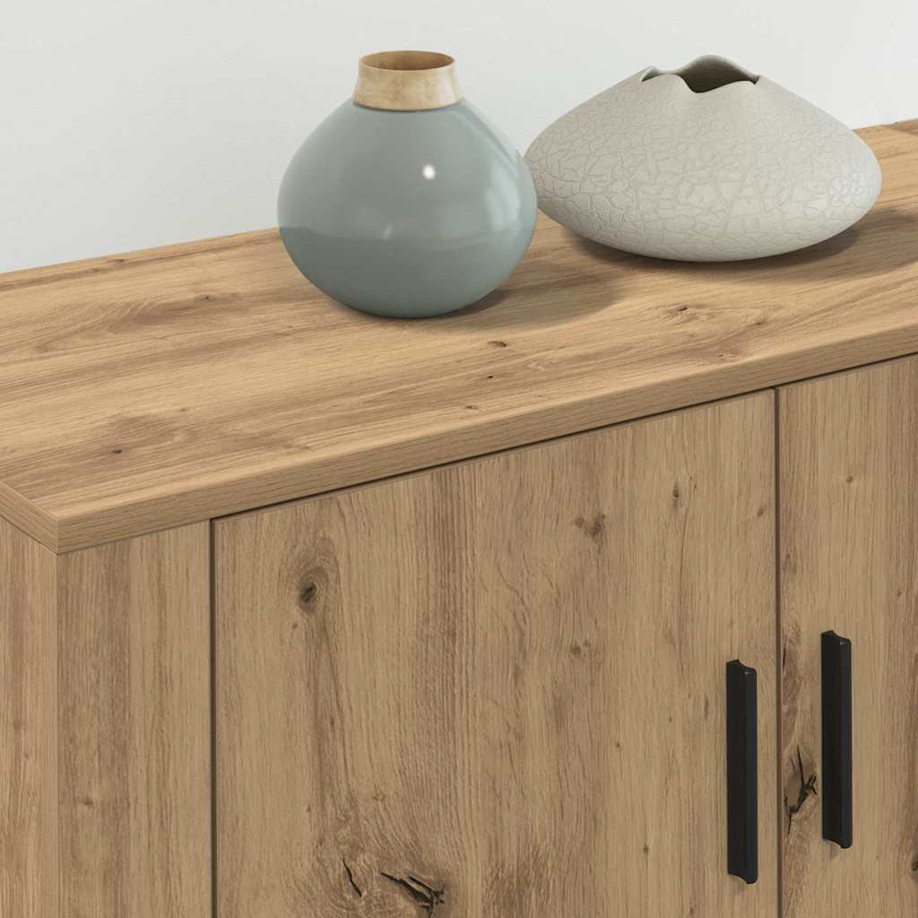 Set Mobile TV da Parete 3 pz Rovere artigianale