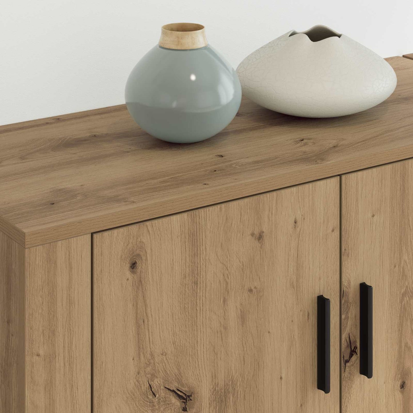 Set Mobile TV da Parete 2 pcs Rovere artigianale