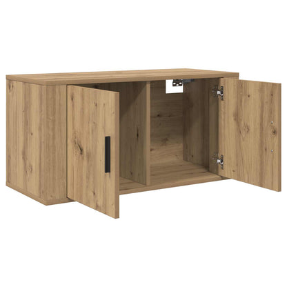 Set Mobile TV da Parete 2 pz Rovere artigianale