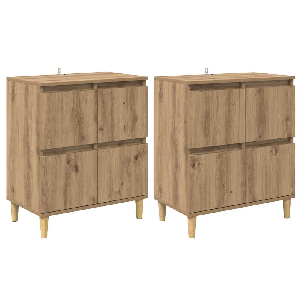 Sideboards 2 pcs Rovere artigianale 60 x 35 x 70 cm