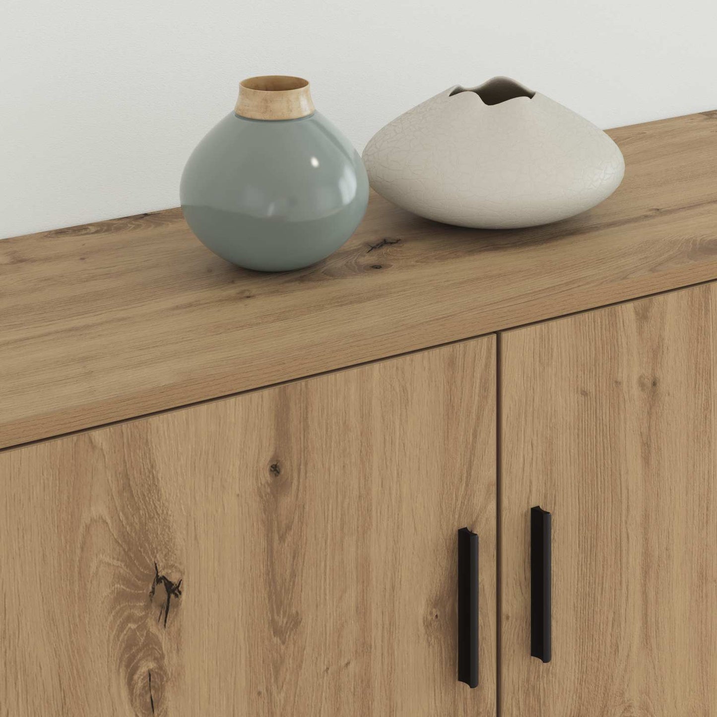 Set Mobile TV da Parete 2 pcs Rovere artigianale