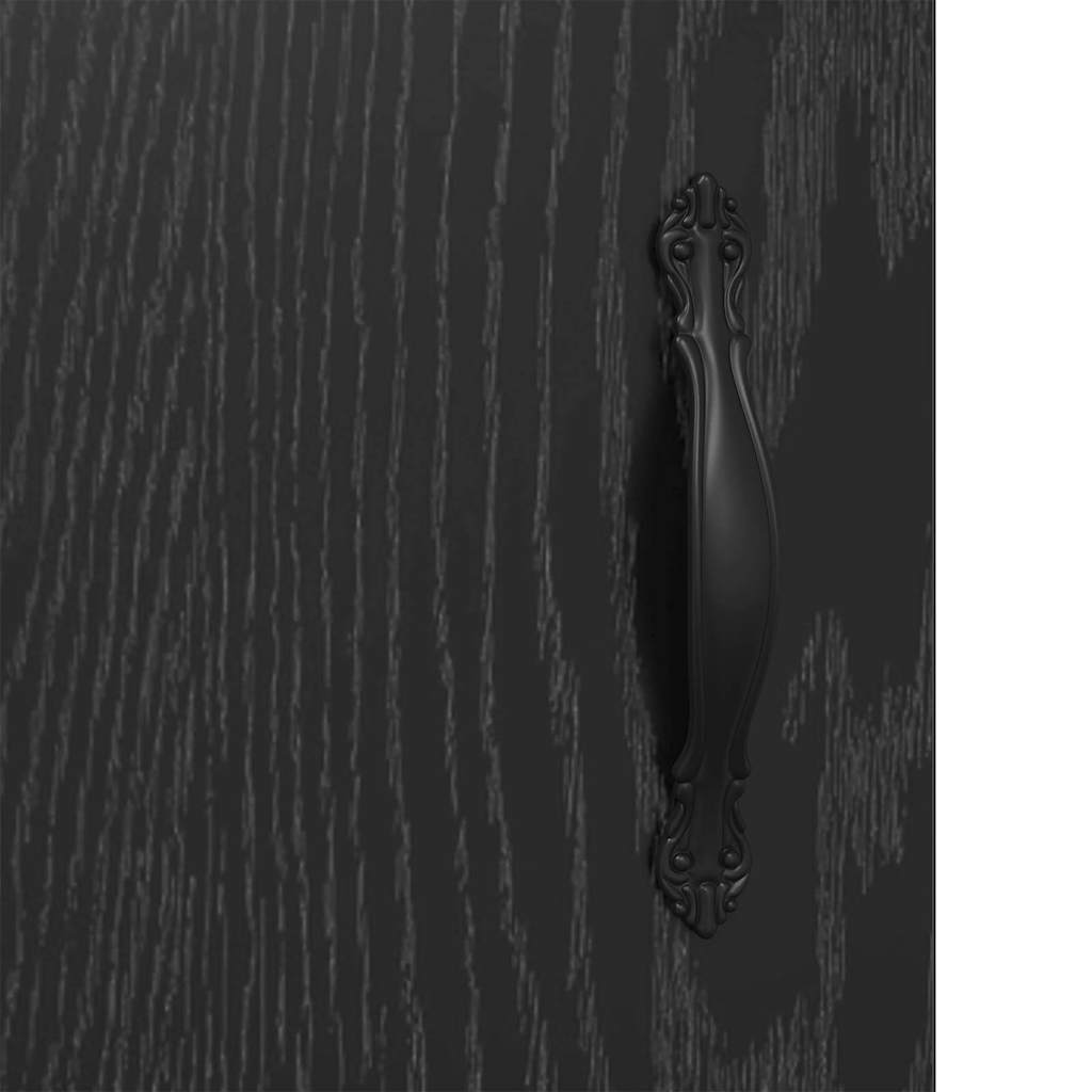 Armadietti a Muro 2 pcs Rovere Nero 69,5 x 34 x 90 cm