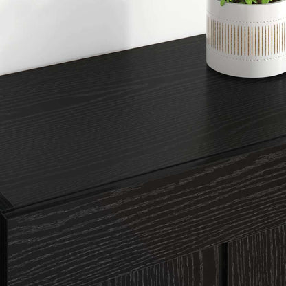 Armadietti a Muro 2 pcs Rovere Nero 69,5 x 34 x 90 cm