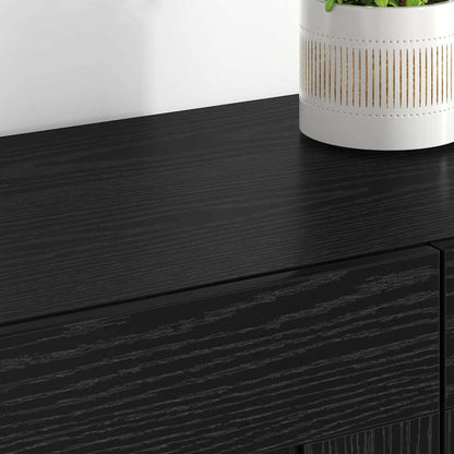 Armadietti a Muro 2 pcs Rovere Nero 69,5 x 34 x 90 cm