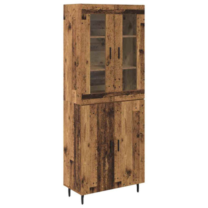 Credenza 2 pcs Legno vecchio Legno multistrato