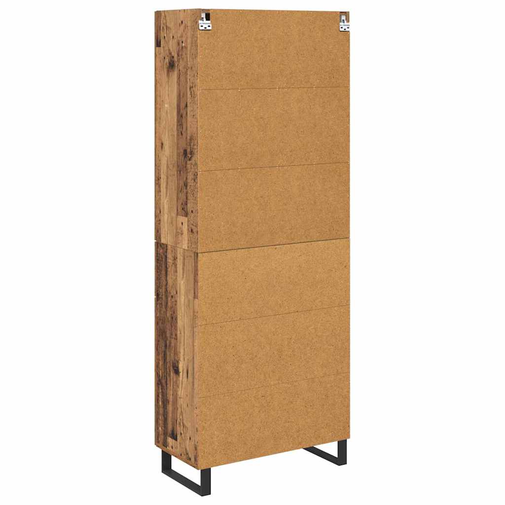 Credenza con cassetto 2 pcs Legno vecchio Legno multistrato | homemem39