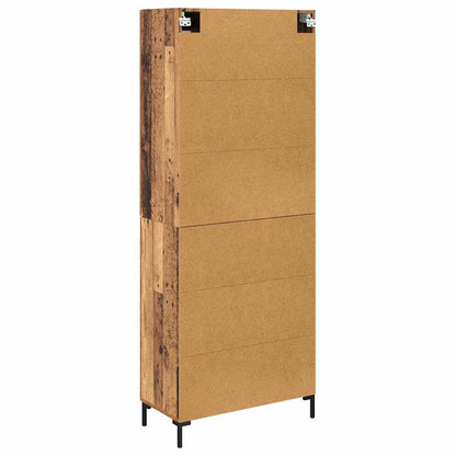 Credenza 2 pz Legno vecchio 69,5 x 34 x 180 cm