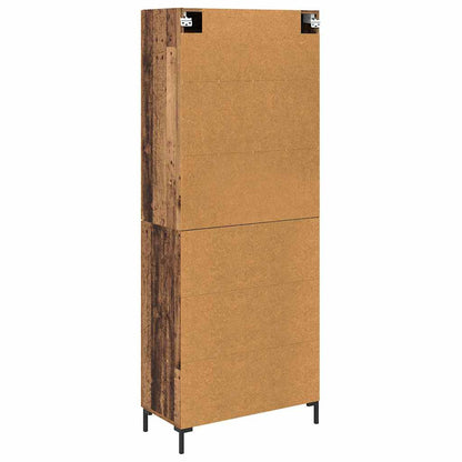 Credenza 2 pz Legno vecchio 69,5 x 34 x 180 cm