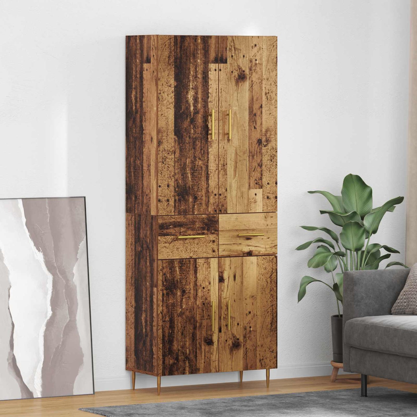 Credenza Legno vecchio 69,5 x 34 x 180 cm Legno multistrato