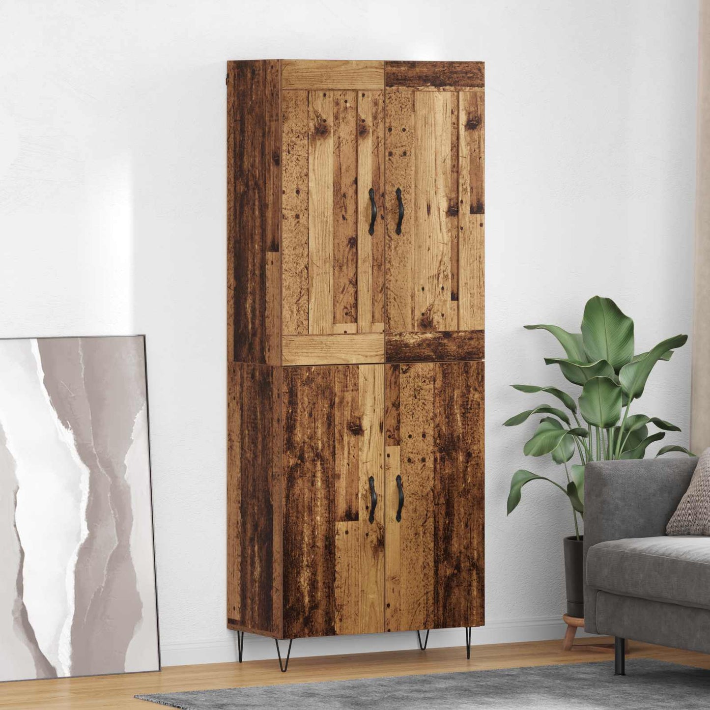 Credenza Legno vecchio 69,5 x 34 x 180 cm Legno multistrato