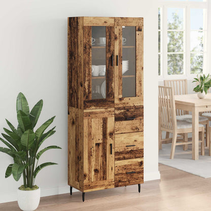 Credenza con cassetto 2 pcs Legno vecchio Legno multistrato | homemem39