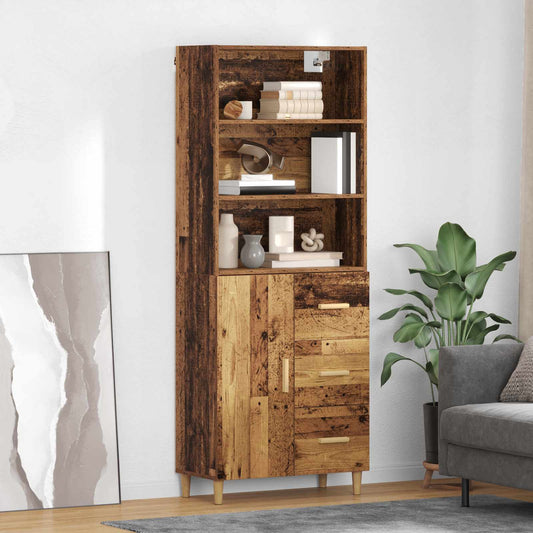 Credenza Legno vecchio 69,5 x 32,5 x 180 cm Legno multistrato