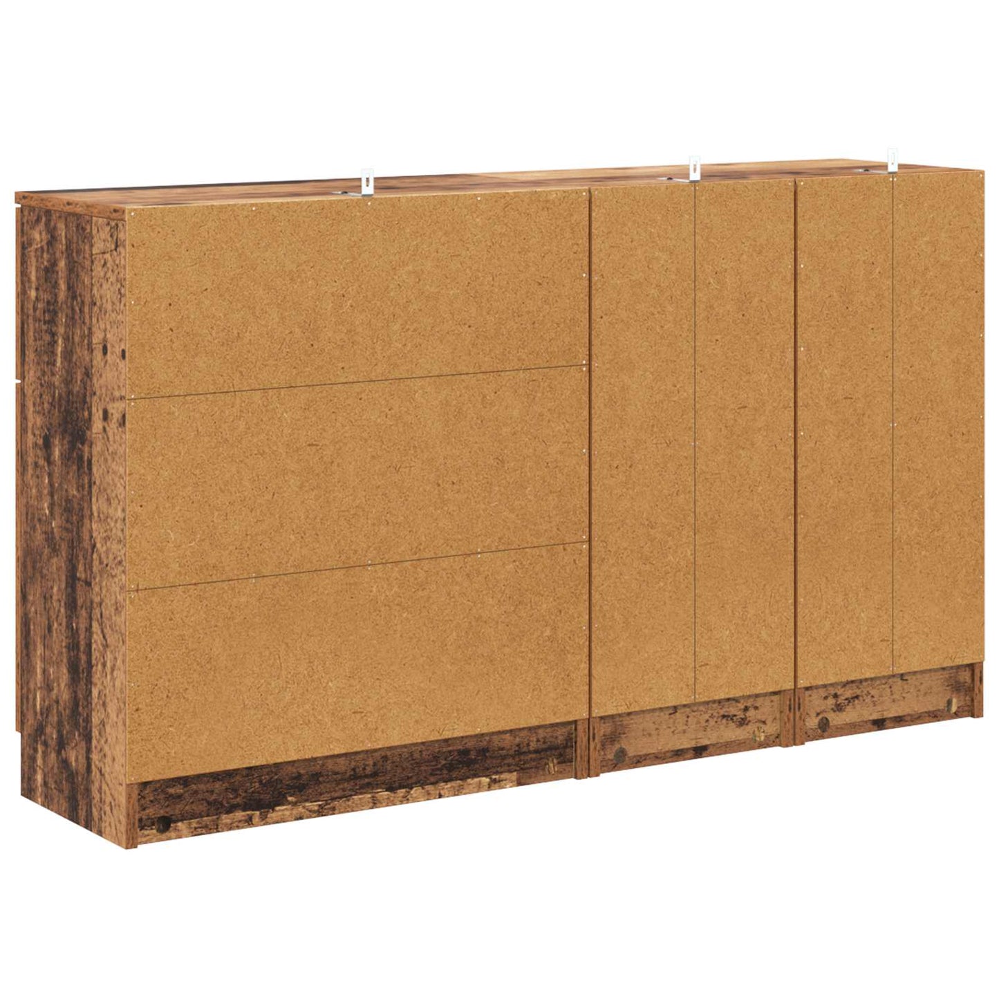 Credenza con cassetto 3 pcs Legno vecchio Legno multistrato | homemem39