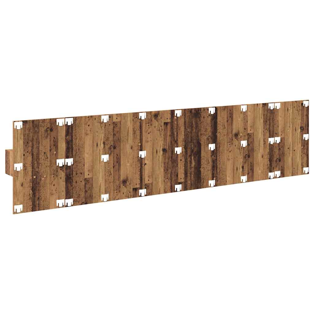 Testata con Comodino 3 pcs Legno vecchio Legno multistrato