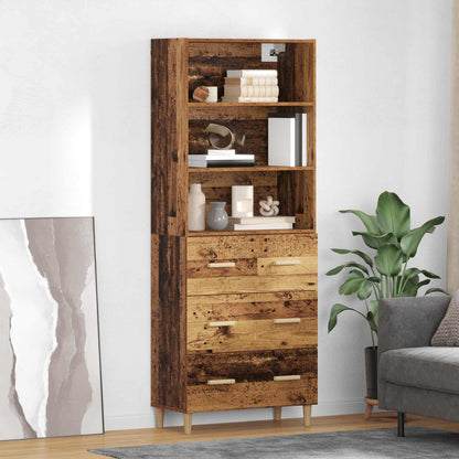 Credenza Legno vecchio 69,5 x 32,5 x 180 cm Legno multistrato