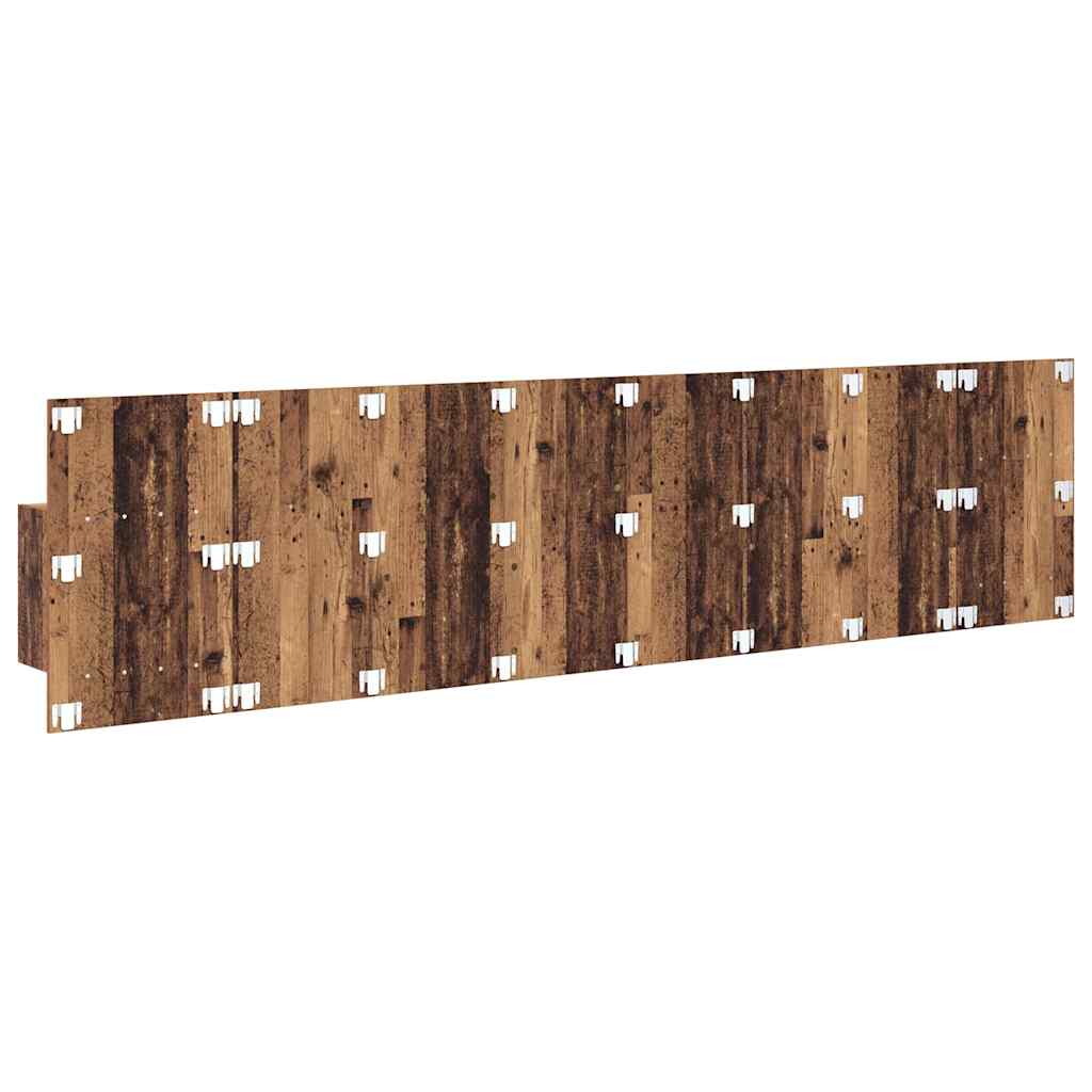 Testata con Comodino 3 pcs Legno vecchio Legno multistrato