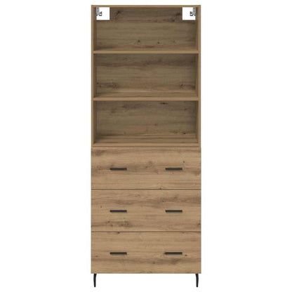 Credenza con cassetto Rovere artigianale 69,5 x 34 x 180 cm
