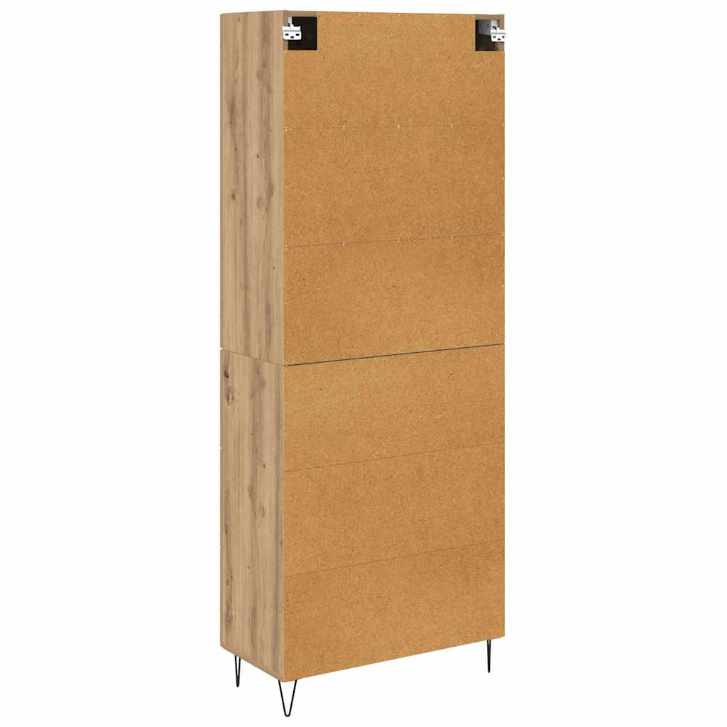 Credenza con cassetto Rovere artigianale 69,5 x 34 x 180 cm