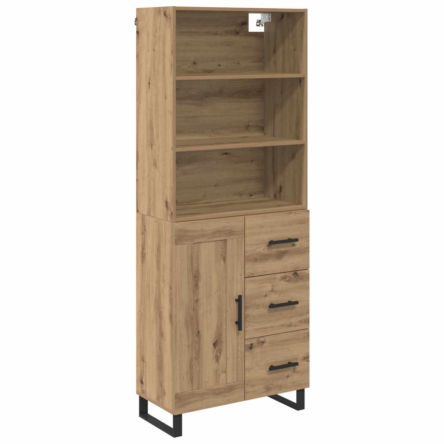 Credenza con cassetto Rovere artigianale 69,5 x 34 x 180 cm