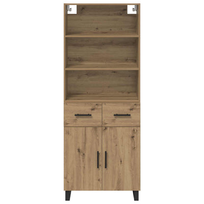 Credenza con cassetto Rovere artigianale 69,5 x 34 x 180 cm