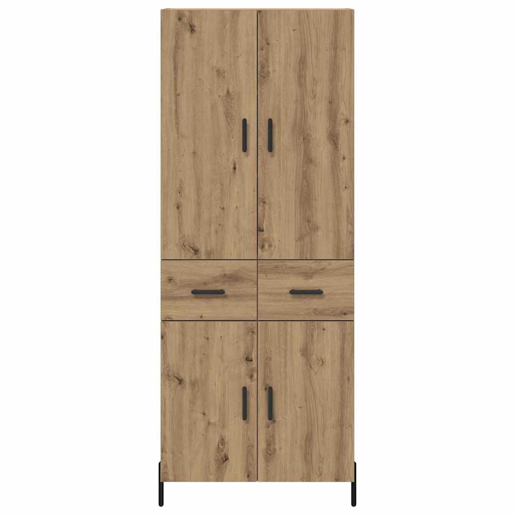 Credenza con cassetto Rovere artigianale 69,5 x 34 x 180 cm