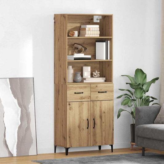 Credenza con cassetto Rovere artigianale 69,5 x 34 x 180 cm