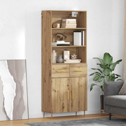 Credenza con cassetto Rovere artigianale 69,5 x 34 x 180 cm